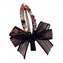 Hairpin Lace Bangs Clip Hairpin Silk Yarn Bow Hairpin Colorful