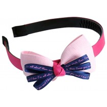 Students Headband Baby Hair Accessories Girls Bow Hairpin Pink