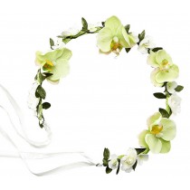 Bridal Floral Headband - Simple Design Artificial Flower Headband