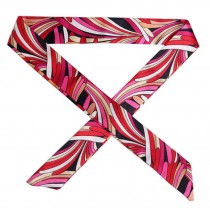 Set of 2, Handbag Handle Decor Ribbon Scarves Elegant Scarves