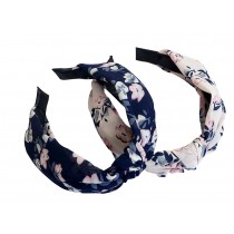 Floral Wide Edge Headband Sweet Girl Hair Accessories  2 Pieces