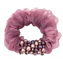 Pearl Hair Rope Headwear Head Flower Hair Accessories Pink