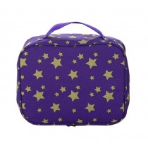 Creative Portable Waterproof Cosmetic Bag Toiletry Bag Makeup Case Purple