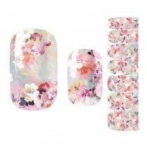 Set of 5 Fashion Nail Stickers Nail Decals Manicure Decals Colorful