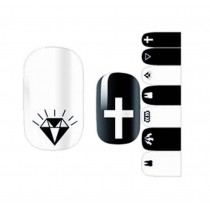 Set of 5 Creative DIY Nail Stickers Decals for Nail Diamond
