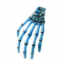 Set of 4 Creative Skeleton Hand Hair Clip Party Woman Girl Hairpin Blue
