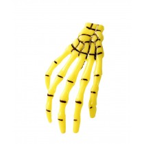 Set of 4 Creative Skeleton Hand Hair Clip Party Woman Girl Hairpin Yellow