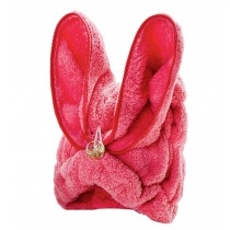 Bath Towel Hair Dry Hat Cap Hair Drying Towel Lady Bath Tool Rabbit Red