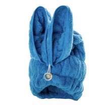 Bath Towel Hair Dry Hat Cap Hair Drying Towel Lady Bath Tool Rabbit Blue