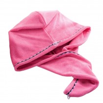 Bath Towel Hair Dry Hat Cap Hair Drying Towel Lady Bath Tool Pink