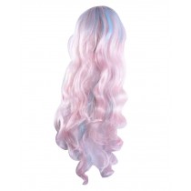 Cosplay Multi-Color Wavy Wig for Lolita Halloween Anime Fans [A]