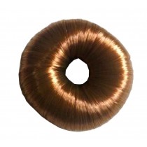 Set of 2 Fake Hair Buns, Hair Donut, Easy to Wear [Light Brown]