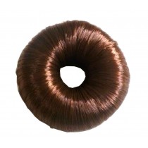 Set of 2 Fake Hair Buns, Hair Donut, Easy to Wear [Brown]