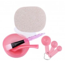 [Pink] DIY Skin Care Tools Facial Mask Bowl Set