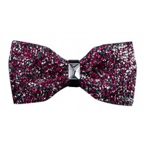 Luxury Neckties Man's Super Set Auger Bow Ties Fashion Bowtie Rose Red