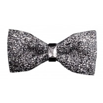Luxury Neckties Man's Super Set Auger Bow Ties Fashion Bowtie Silvery