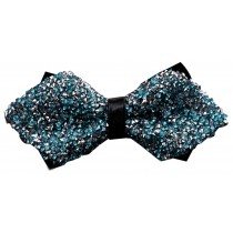 Luxury Angular Neckties Man's Super Set Auger Bow Ties Fashion Bowtie Blue