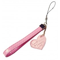 Phone Strape Love Tassel PU Leather Camera Hand Rope Pink
