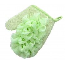 [Green] Soft Bath Mitt Shower Glove Body Exfoliating Glove Bath Accessories