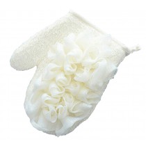 Comfortable Bath Mitt Shower Glove Exfoliating Glove Bath Accessories White