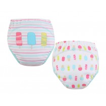 [Ice] Baby Toilet Training Pants Nappy Underwear Cloth Diaper 15.4-26.4Lbs 2 PCS
