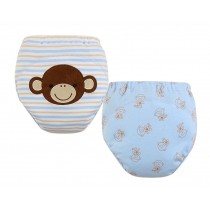 [Monkey] Baby Toilet Training Pants Nappy Underwear Cloth Diaper 15.4-26.4Lbs