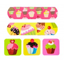 Cup Cake 20-Count First Aid Dressings Waterproof Band Aid Cute Adhesive Bandages