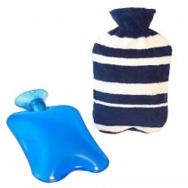 [Stripe] Classic Hot Water Bottle with Cover Winter Hand Warmer