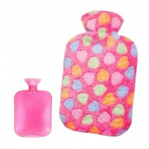 Classic Hot Water Bottle with Cover Winter Hand Warmer Leaves