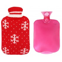 Hot Sale Living Goods Hot Water Bottle Novelty Warm Handbags 20*31cm Rose Red