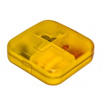 Portable 4 Slots Plastic Travel Pills/Vitamins Box Multi-Purpose Organizer