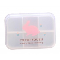 Set of 2 [Rabbit] Lovely Pill Box Pill Organiser Pill Cases Pill Holder