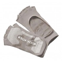 Half Backless Socks Yoga Socks Socks For Women Sport Socks Gray