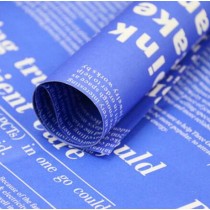 Exquisite Gift Wrap Paper [Blue] 20 Sheets Retro Packaging Materials