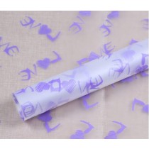 [Light Purple] 20PCS Packaging Translucent Frosted Plastic Wrap Paper