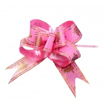 Chinese Character Wedding Decoration Pull String Ribbons, 60PCS [Pink]