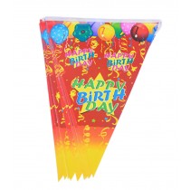 Set of 2 [Balloon] Party Banners Triangular Flags Decor for Birthday