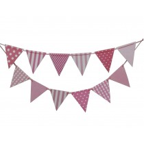 Set of 2 Stylish Party Banners Pennant Banner Party Supplies Pink