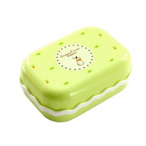 Set of 3 [Green] Soap Dishes Shower Soap Box Soap Holders
