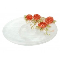 Stylish Resin Soap Dishes Shower Soap Dish Soap Holders Rose White