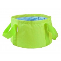 [Green] Collapsible Bucket Folding Washbasin Portable Water Basin