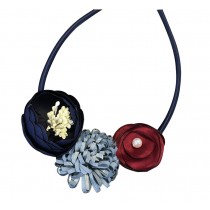 New Fashion Ladies Necklace With Fake Flowers Decoration