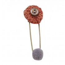 New Fashion Female Brooch Jewellery Knitted Buttons Brooch