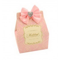 Set of 10 Wedding Festival Candy Paper Bag/Chocolate Box/Gift Carrier Pink