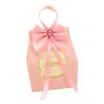 Set of 10 Wedding Festival Candy Bag/Chocolate Box/Gift Carrier [Pink Bow]