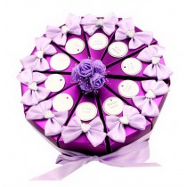 A Set of 10 PCS Wedding Festival Candy Bag/Chocolate Box/Gift Carrier Purple Cak