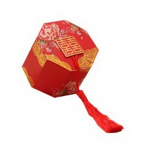 Set of 10 Wedding Festival Candy Bag/Chocolate Box/Gift Carrier Chinese Style