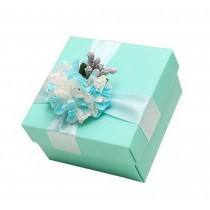 Set of 6 Wedding Festival Candy Bag/Chocolate Box/Gift Carrier Elegant Blue
