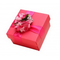 Set of 6 Wedding Festival Candy Bag/Chocolate Box/Gift Carrier Elegant Fushcia