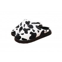 Lovely Cows Print Warm Slippers Woman Winter Slippers